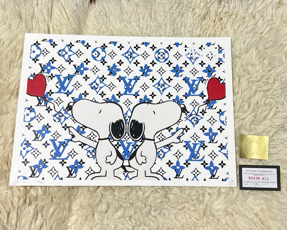 rare! genuine article!2018 year worldwide limitation 100 sheets DEATH NYC Snoopy  SNOOPY Louis Vuitton Vuitton LV Banksy Kaws Dolk invader poster : Real  Yahoo auction salling