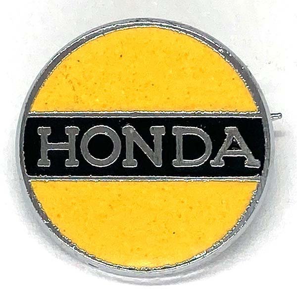  Honda Logo pin badge yellow / black HONDA Logo Pin Yellow/Black pin z Vintage Biker domestic production old car Biker Vintage Motorcycle
