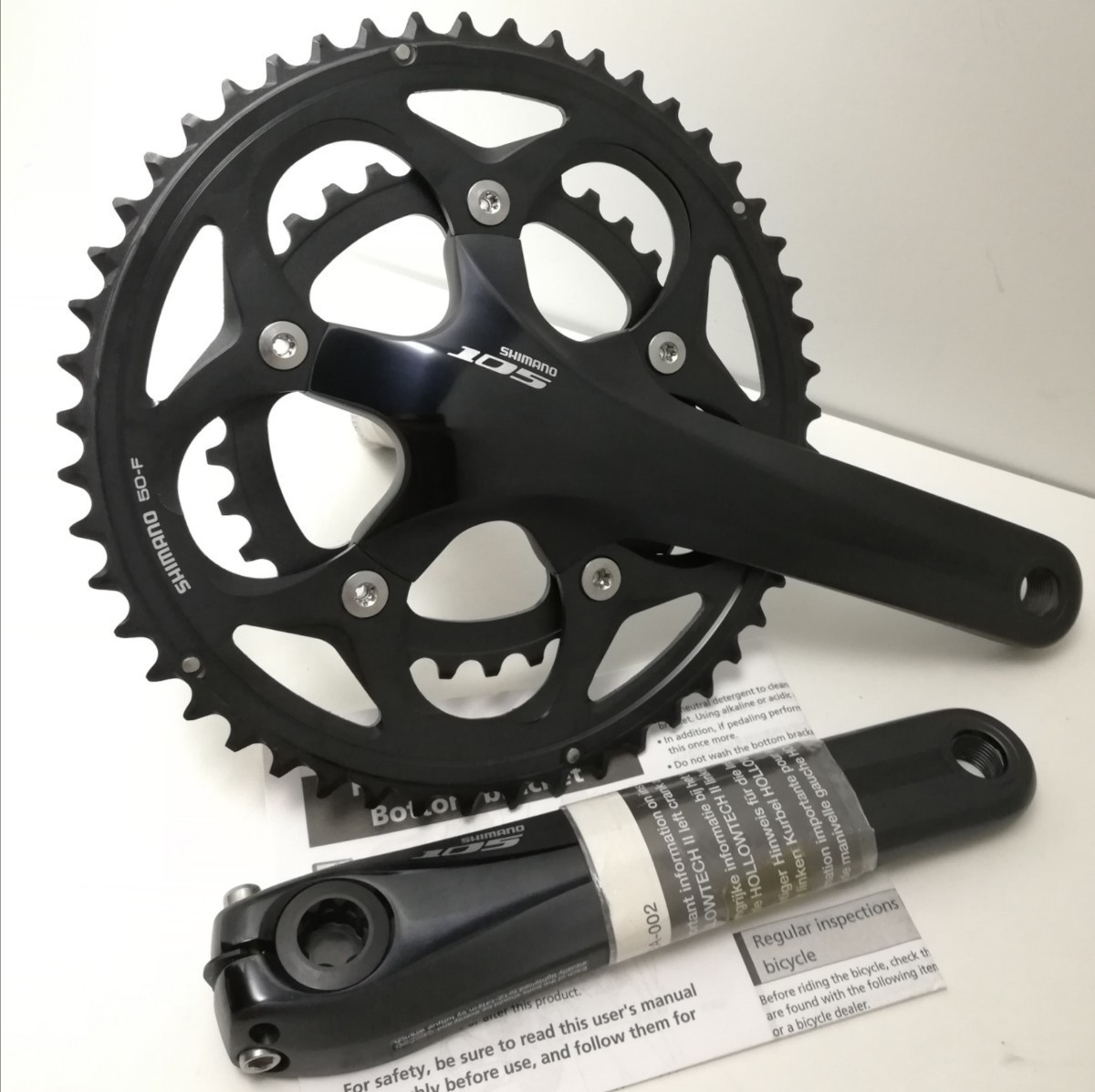 【未使用キズ】 FC-5750 170mm 50/34T 10s クランクセット シマノ SHIMANO 105 （検索 5700 ）