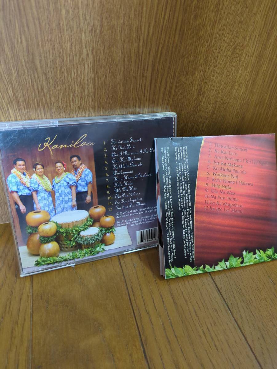 輸入盤CD KANILAU カニラウ ke aloha pau'ole /HAWAIIAN SUNSET / Hawaii ハワイ ハワイアン_画像2