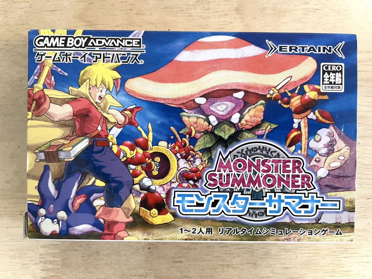 【限定即決】MONSTER SUMMONER モンスターサマナー 株式会社ERTAIN AGB-P-A3NJ 箱‐取説‐別紙あり N.2125 ゲームボーイ アドバンス レトロ