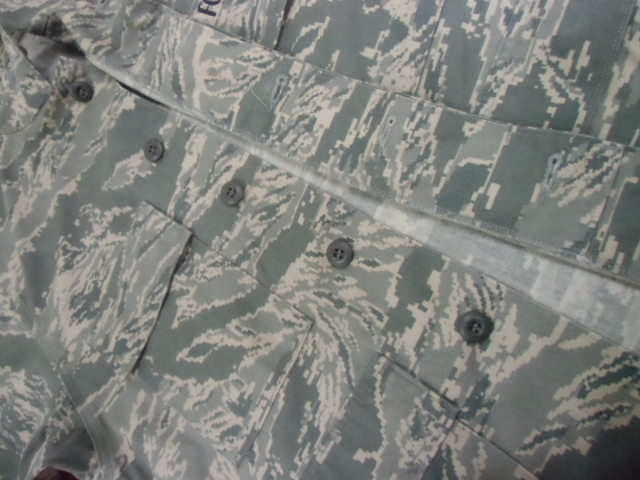 h-7 ミリタリー サバゲー 米軍放出品 AIR FORCE 迷彩服 作業服 ジャケット シャツ アメカジ カモフラ コンバット コスプレ 36XS Sサイズの画像5