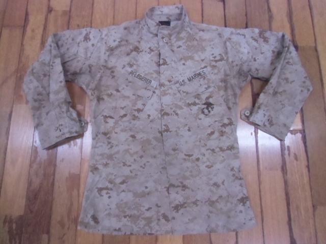 b31 ミリタリー サバゲー 米軍放出品 実物 MARINE USMC 迷彩服 作業服 防虫 ジャケット シャツ アメカジ カモフラ コンバット コスプレ M-Lの画像1