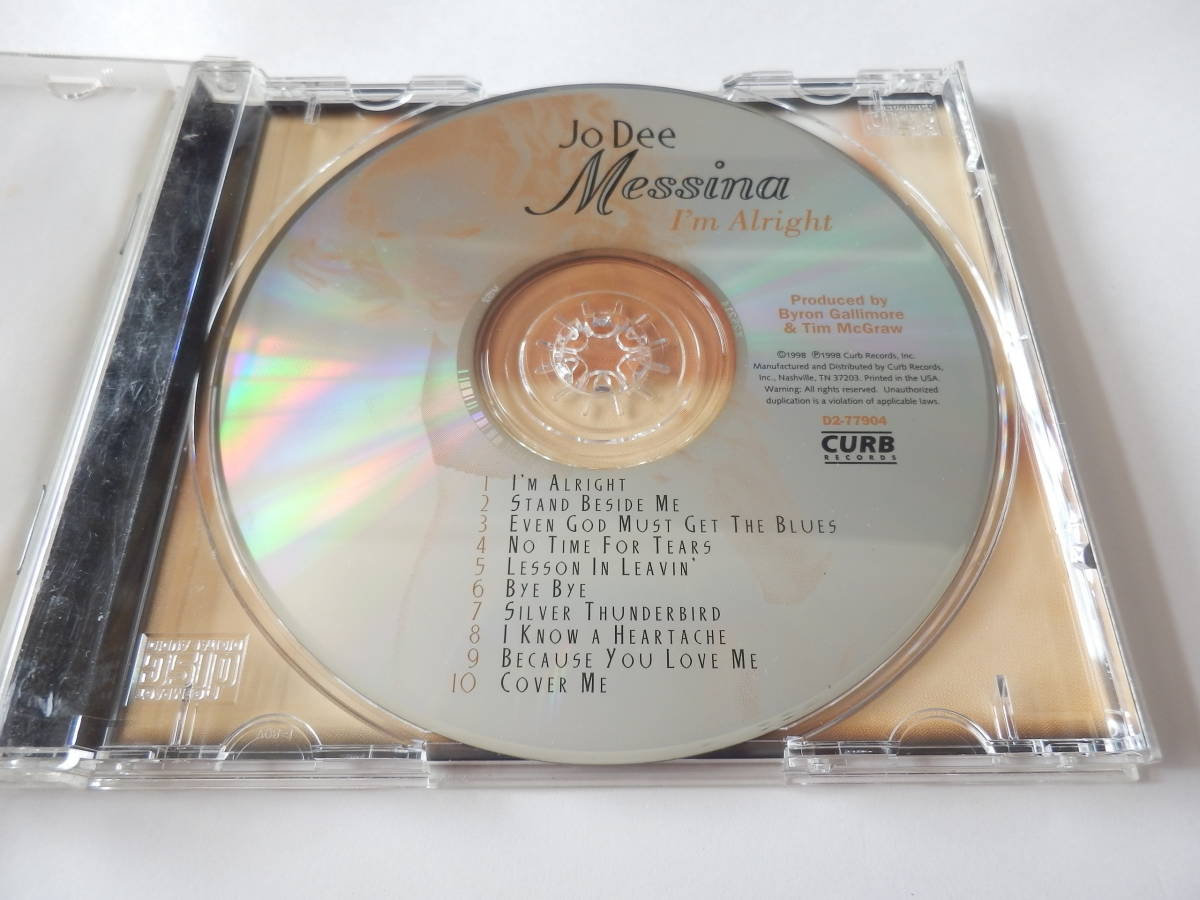 CD/US:カントリー- ジョ.ディ.メッシーナ/Jo Dee Messina - I'm Alright/I'm Alright:Jo Dee/Stand Beside Me:Jo Dee/Lesson In Leavin'_画像3