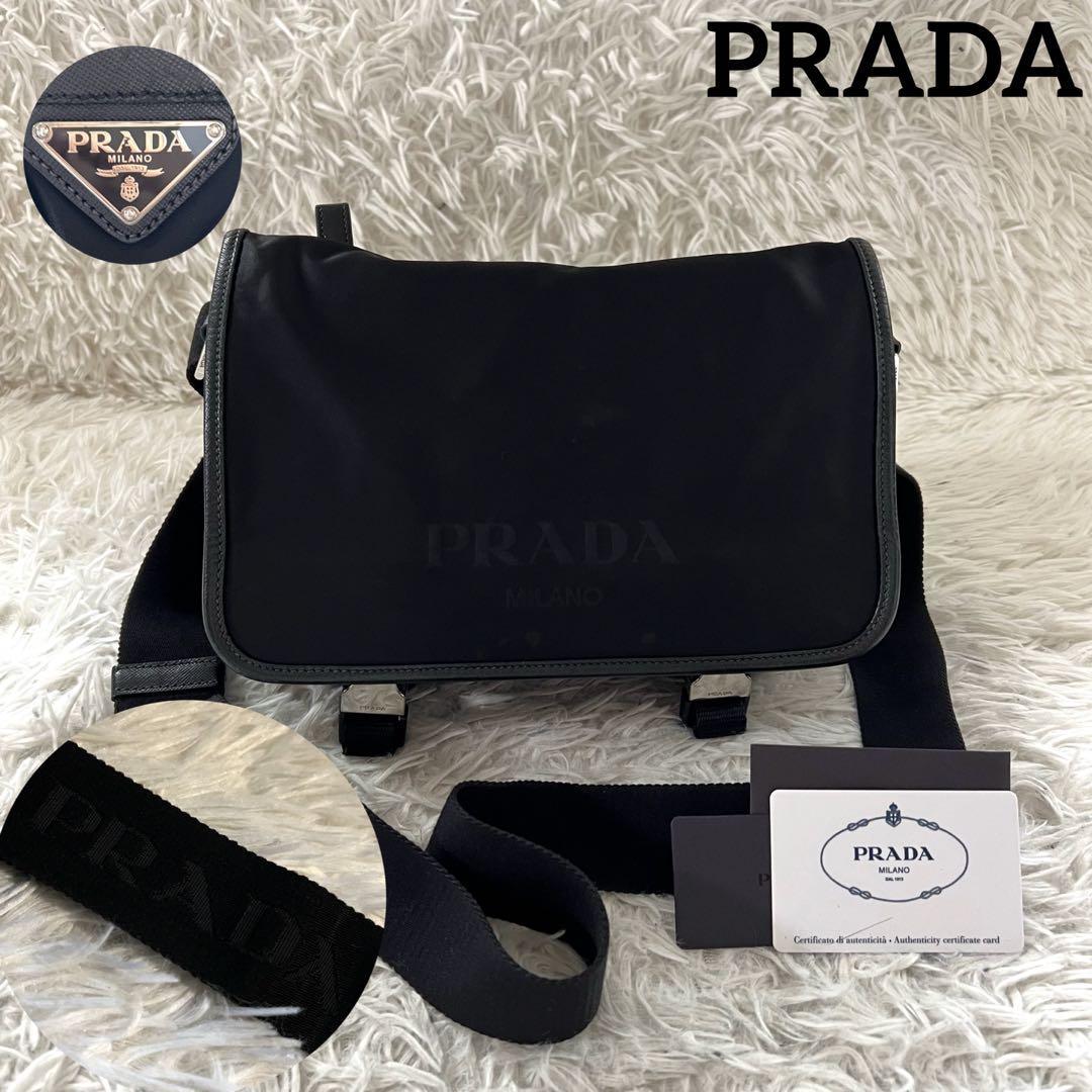 せ・ムラご PRADA ショルダーバッグ ナイロン ブラック 92fAd