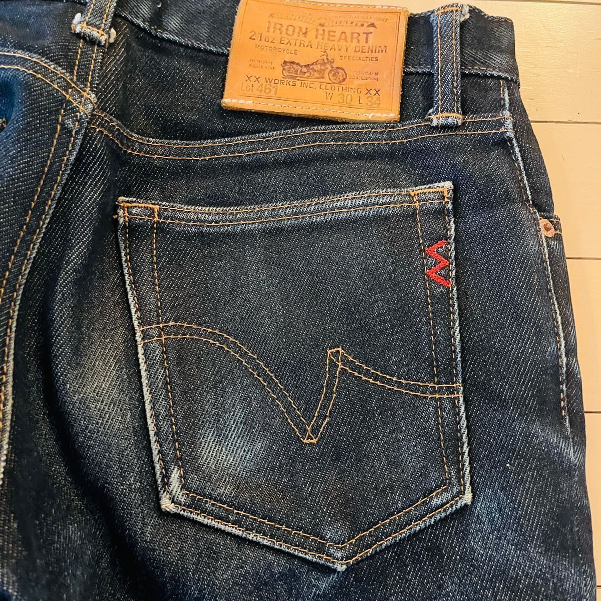 廃番】 アイアンハート 461 ボタンフライ IRON HEART 21oz 廃番】 アイアンハート 461 ボタンフライ IRON HEART 21oz