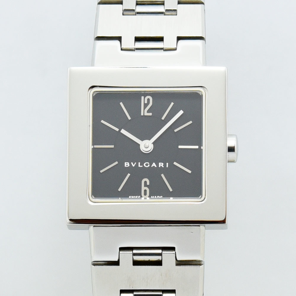国内外の人気 BVLGARI レディース 時計 ブルガリ クアドラード 中古 軽
