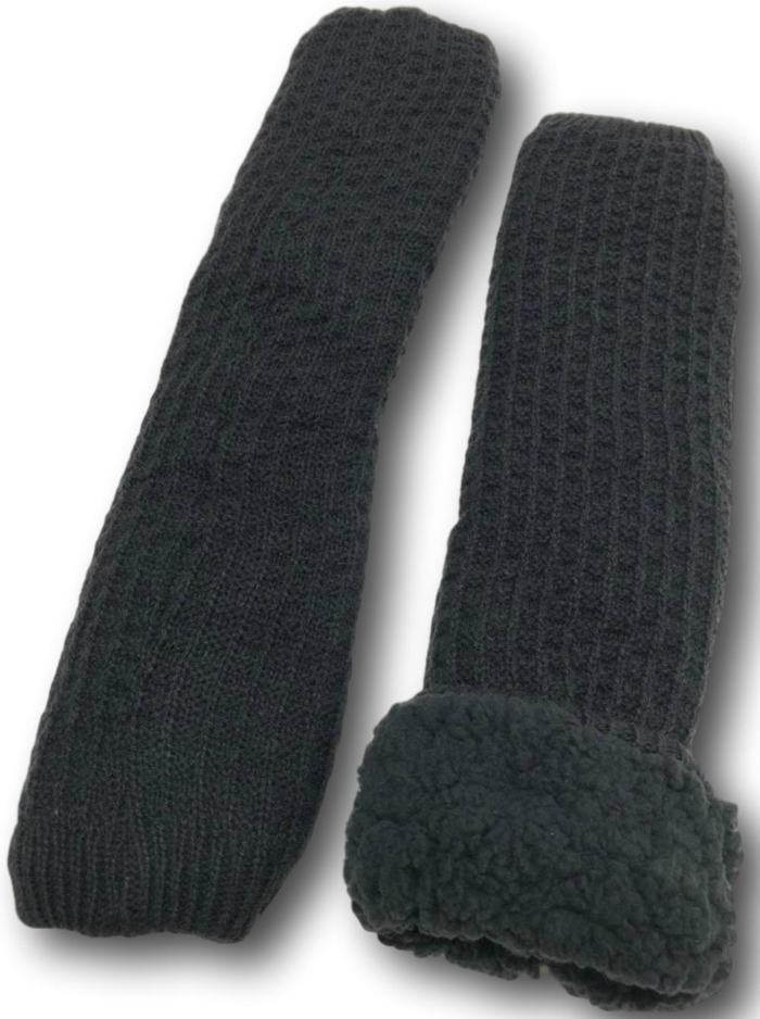  leg warmers boa . warm reverse side nappy long protection against cold chilling taking ... time soft yoga Jim Golf socks going to school commuting Black LLW-7002