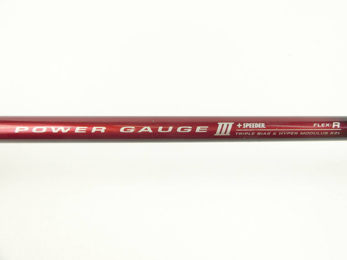 TSURUYA ツルヤ GOLDEN PRIX ゴールデンプリックス ドライバー 1W 10 純正 シャフト POWER GAOGEⅢ＋SPEEDER R　1927_画像9