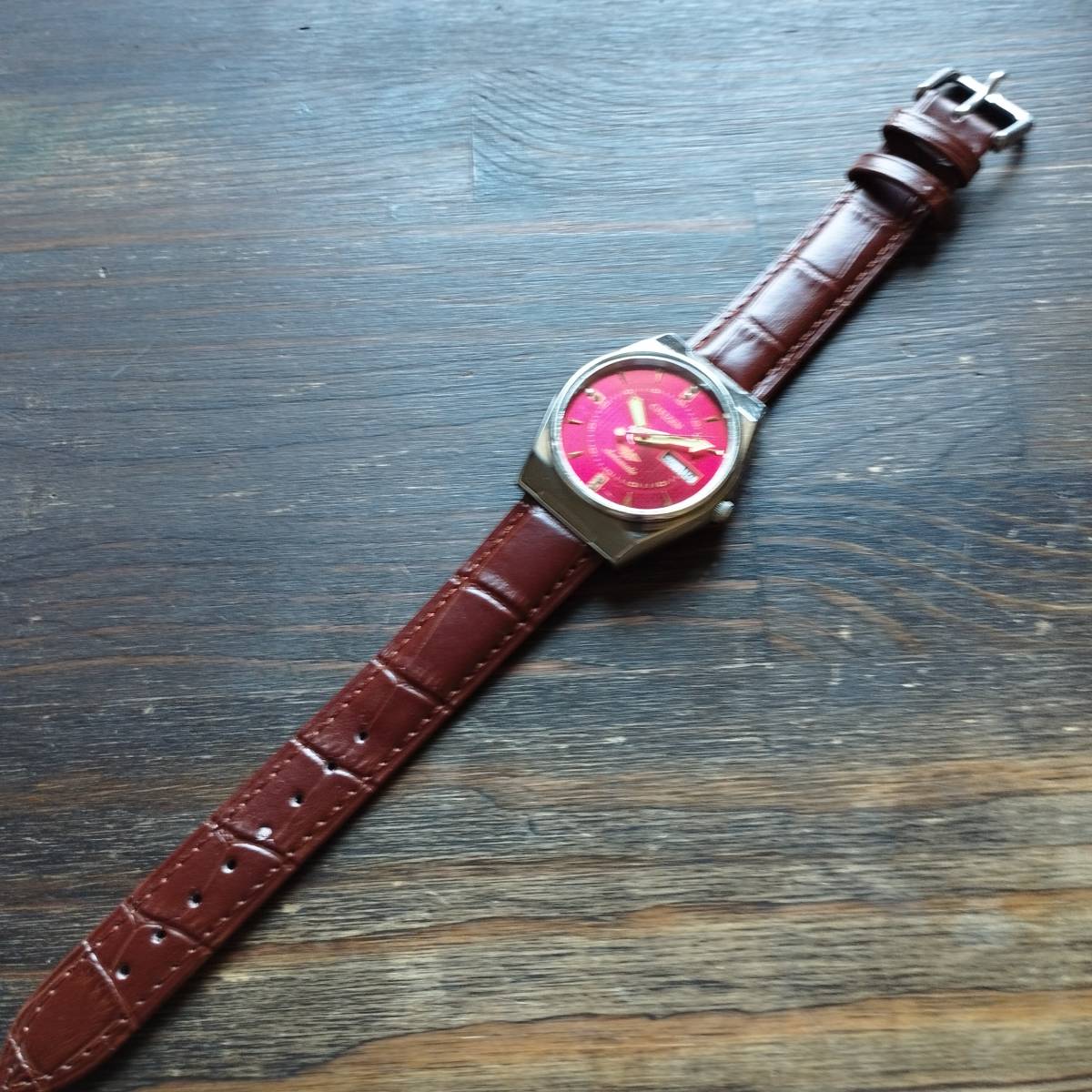 CITIZEN 自動巻き1970年代！ヴィンテージ腕時計メンズシチズン男性人気ブランド逆輸入モデル日本未発売アンティーク _画像5