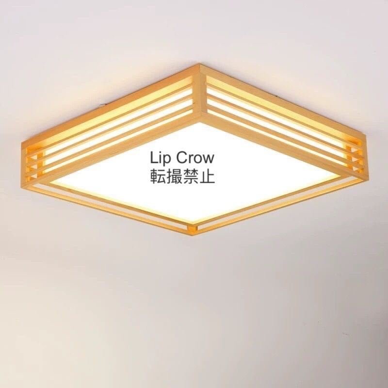 LEDシーリングライト 正方形 木製ランプ ベッドルーム ロマテック雰囲気 リビングルーム 寝室 天井照明　_画像2