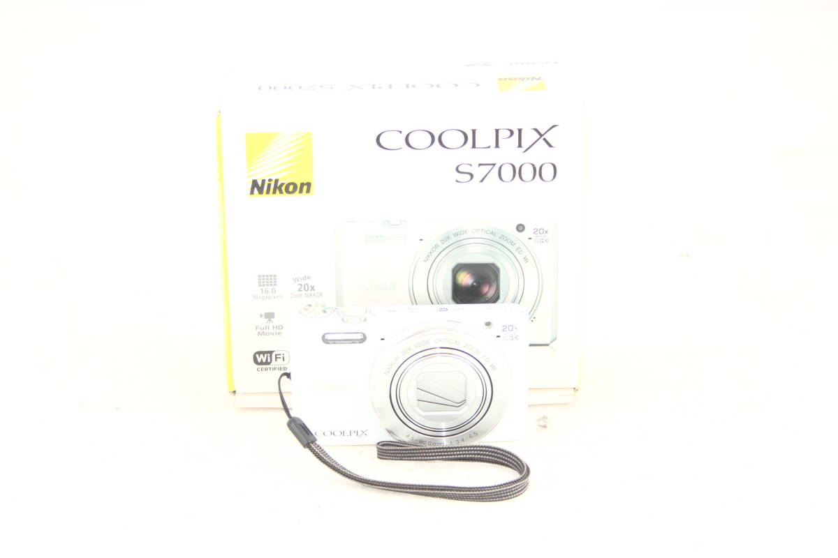Nikon デジタルカメラ COOLPIX S7000 20倍ズーム 1605万画素 ホワイト S7000WH #0093-388_画像1