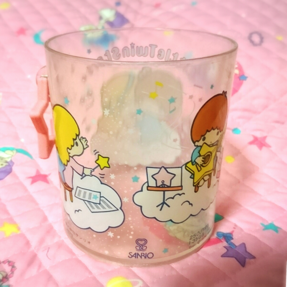 1976 year rare unused ki Kirara plastic case case penholder Sanrio Showa Retro Showa Retro box case fancy box box stationery 