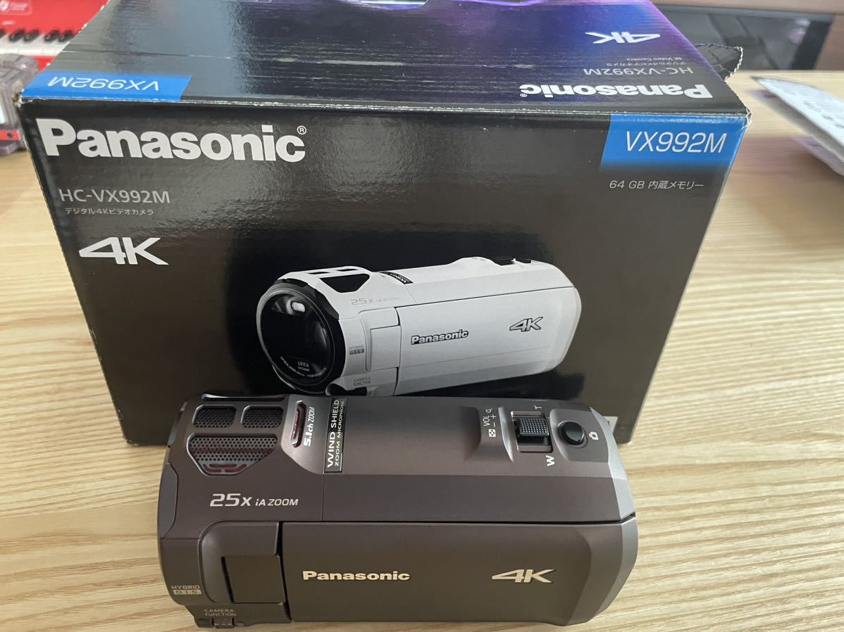 新着 パナソニック HC-VX992M-T デジタル4Kビデオカメラ「HC-VX992M」(カカオブラウン) パナソニック