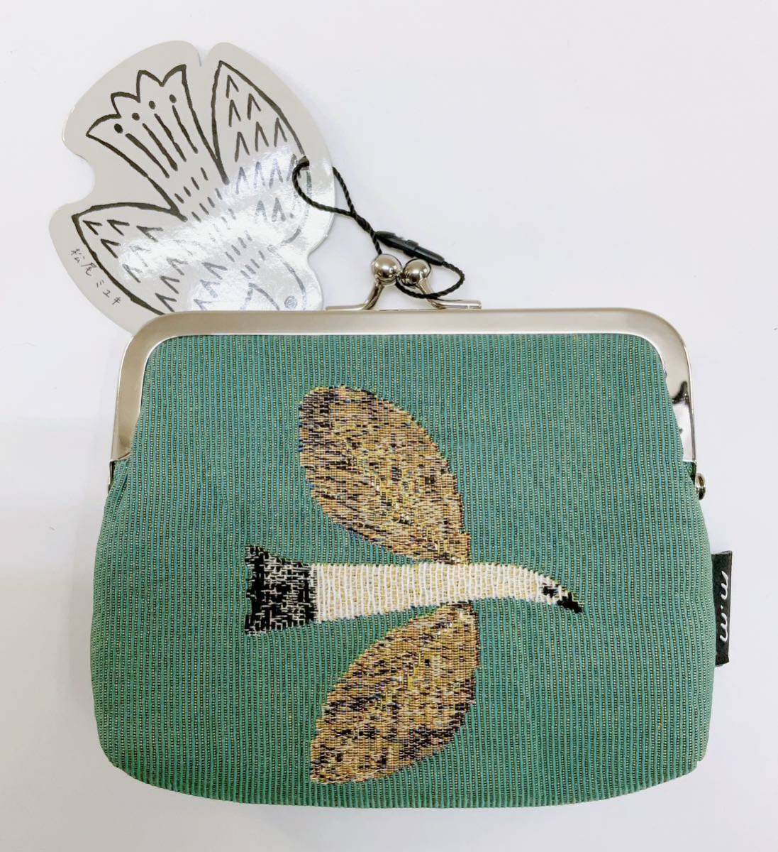  bulrush . pouch [ Matsuo miyuki bird bird ] bulrush . flat pouch case change purse . make-up pouch new goods unused goods tag attaching nationwide free shipping 