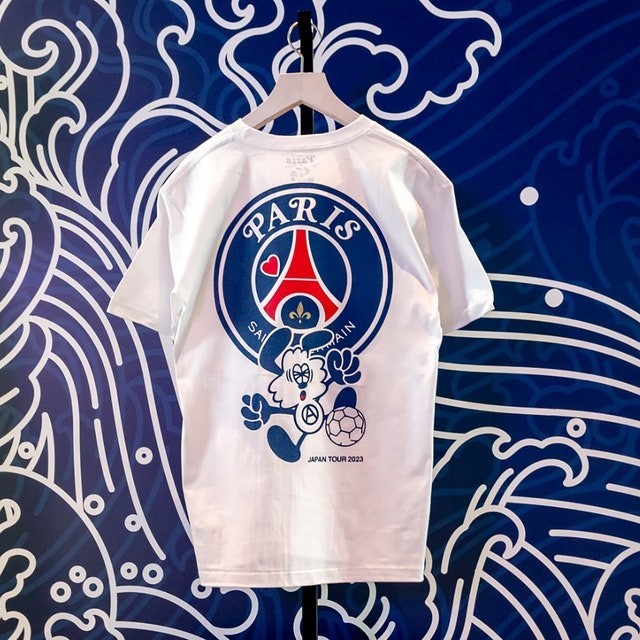 新作モデル tee t-shirt コラボTシャツ Tシャツ VERDY x 【L】PSG