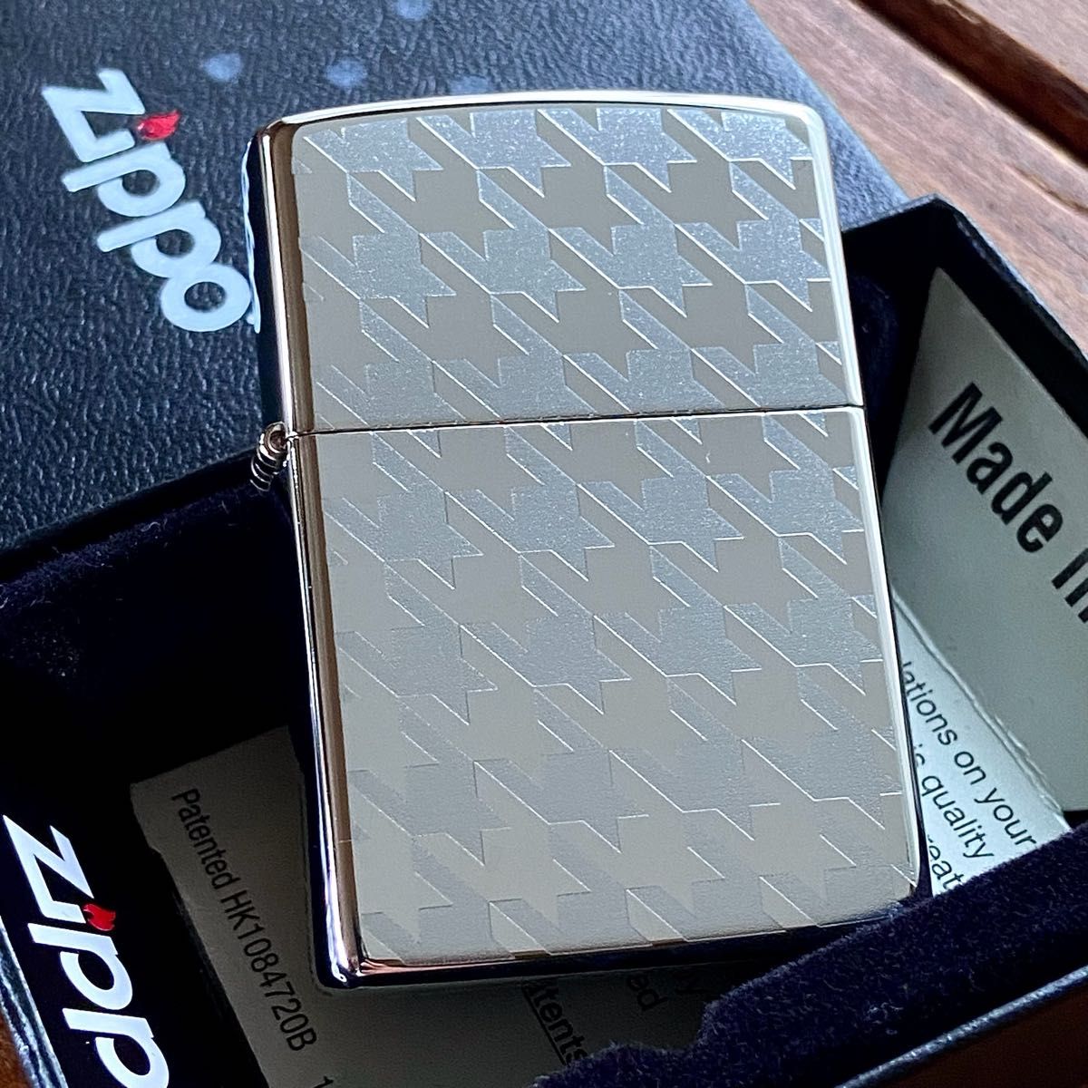 新品 Zippo 千鳥格子 ハウンドトゥース シルバー 両面加工 ジッポー｜PayPayフリマ