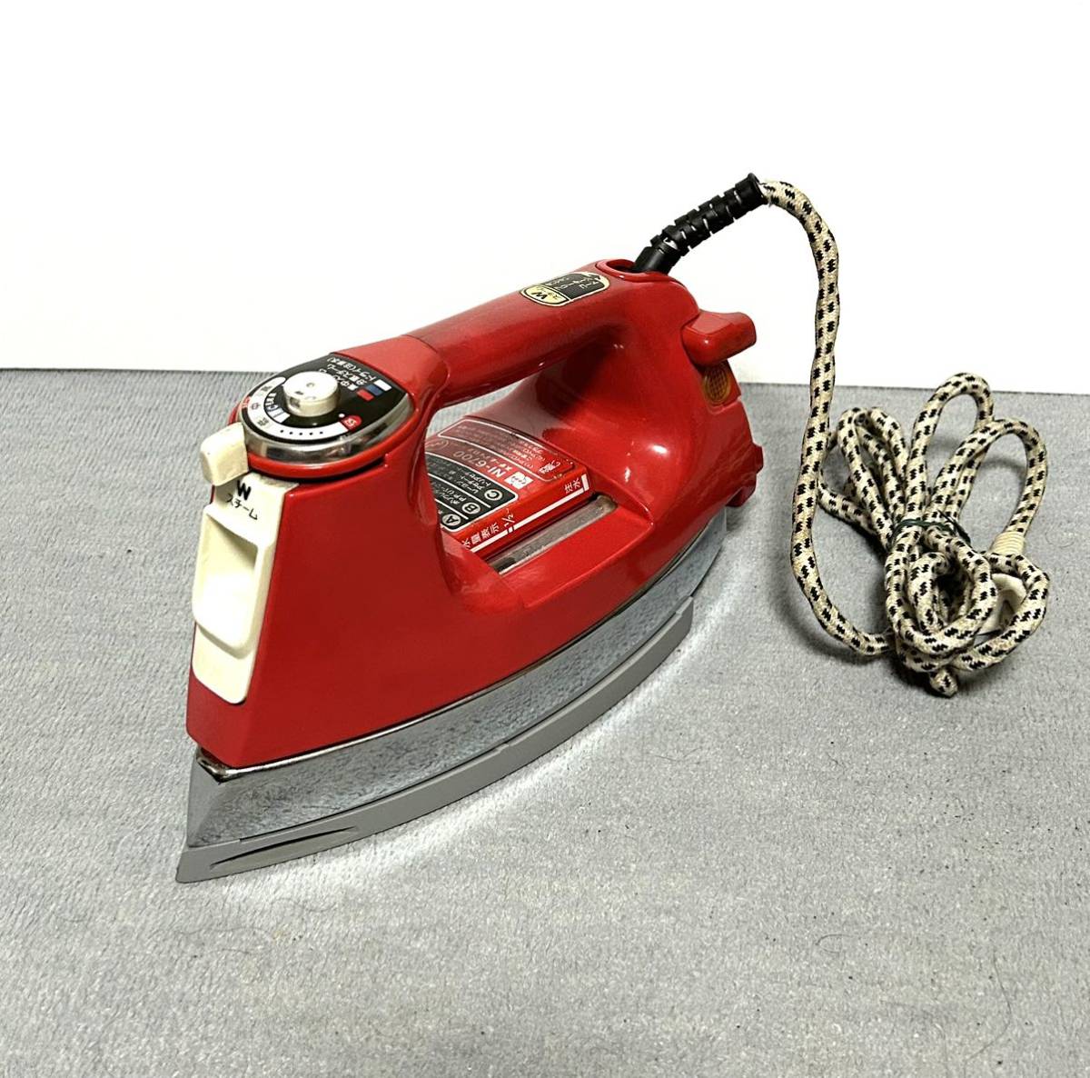  free shipping National steam iron NI-6700 Showa Retro 