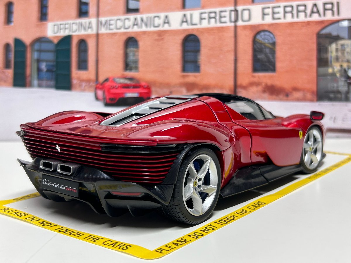 名作 1/18 signature Burago Ferrari メタリックレッド フェラーリ