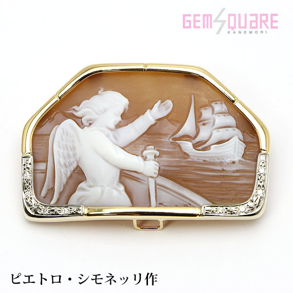 2022年新作入荷 帆船 天使 ブローチ兼トップ 【値下げ交渉可】シェル