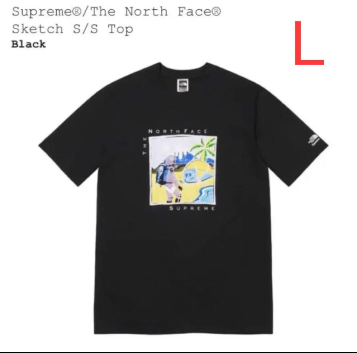 【黒L】Supreme The North Face Sketch S/STop