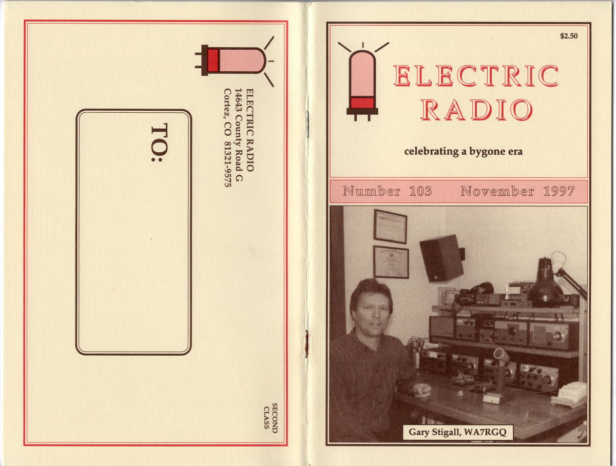 米国・ELECTRIC RADIO誌 1997年11月号_画像1