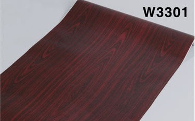 【大量100m 】木目調 赤茶 w3301 壁紙シール アンティーク 木目 リメイクシート 板 柄 ウォールステッカー 防水