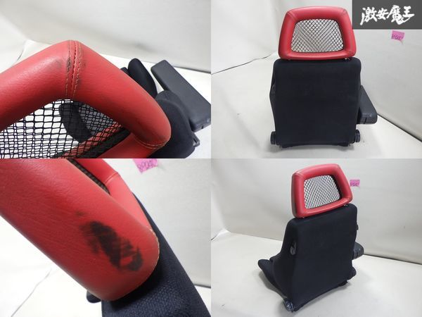 RECARO レカロ LS-L ハリアー セミバケットシート セミバケ フロント シート 両側丸形ダイヤル 肘置き付 メッシュ レザー ヘッドレスト_画像6