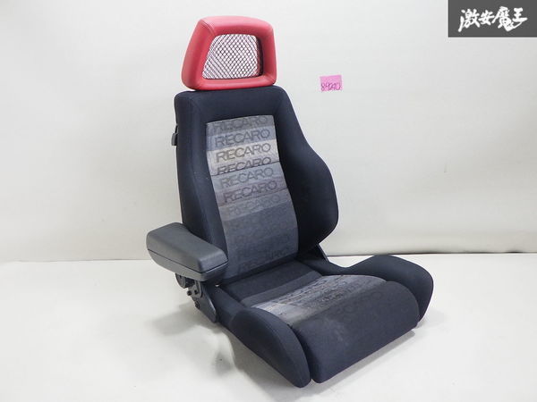 RECARO レカロ LS-L ハリアー セミバケットシート セミバケ フロント シート 両側丸形ダイヤル 肘置き付 メッシュ レザー ヘッドレスト_画像1