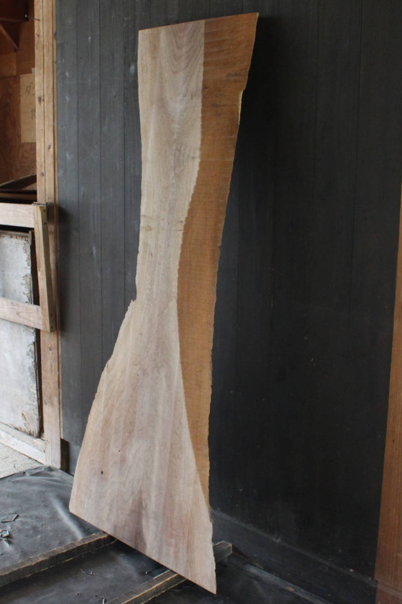 ウォールナット[AB-WN-0014] 1658×350-750×42 一枚板 天然木 無垢材 乾燥材 銘木 DIY テーブル 荒板 端材 荒材 Walnut【木の素材屋】_画像9