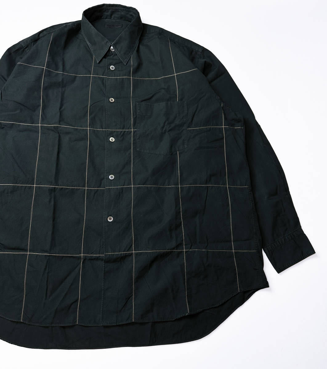 92AW ボロルック 製品染め ステッチ デザイン シャツ コムデギャルソンオムプリュス HOMME PLUS 1992AW Garment Dye Stitch Design Shirt_画像、説明文の転載・加工、編集利用禁止。