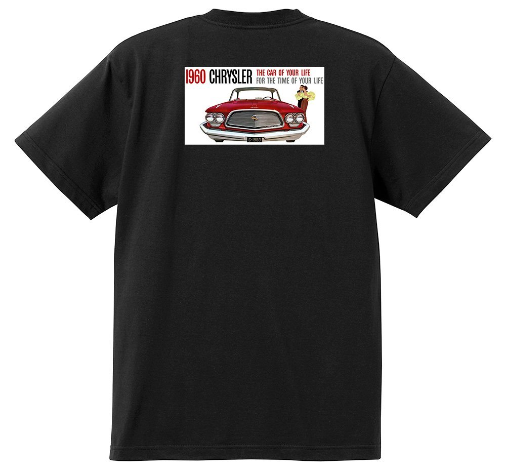 アドバタイジング クライスラー Ｔシャツ 1530 黒 インペリアル ニューポート ニューヨーカー 300 サラトガ ウィンザー 1960