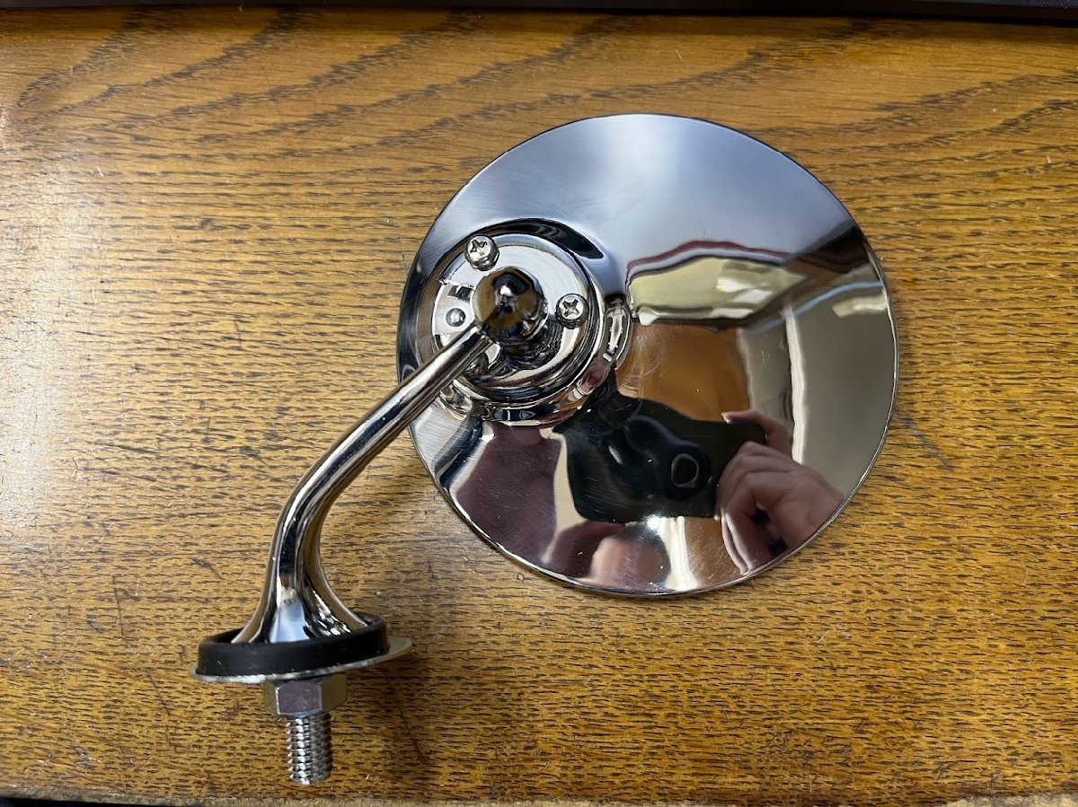  Lucas type mirror new goods left right set chrome plating classic pi-p mirror Mini Cooper Beetle Jaguar Triumph Ame car 