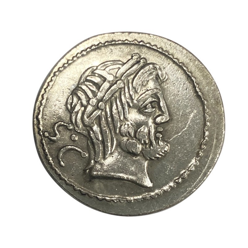 レプリカ ジュピター神 ジュノー女神 古代ローマ 銀貨 硬貨 コイン アンティーク キーホルダーペンダントお守りなどに RM29_画像1