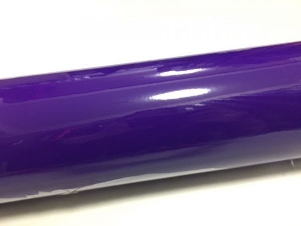 カーラッピングシート 高品質 ハイグロス キャンディ パープル 紫色 縦x横 152cmx1.5m スキージ付き SHQ09 外装 内装 耐熱 耐水 DIY_画像2