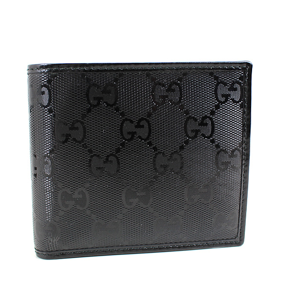 入園入学祝い 二つ折り財布 インプリメ グッチ 黒 GUCCI 美品 r094