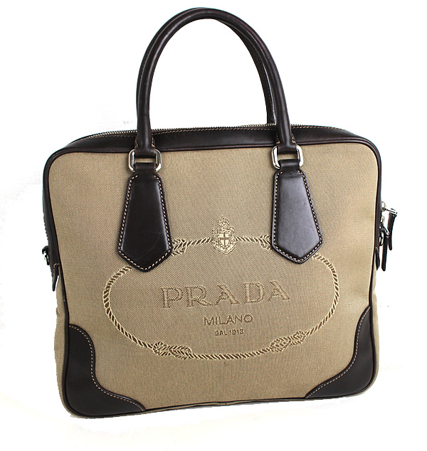 お気に入りの プラダ 茶　ブラウン　美品　PRADA　r179 ハンドバッグ　ナイロン トートバッグ トートバッグ