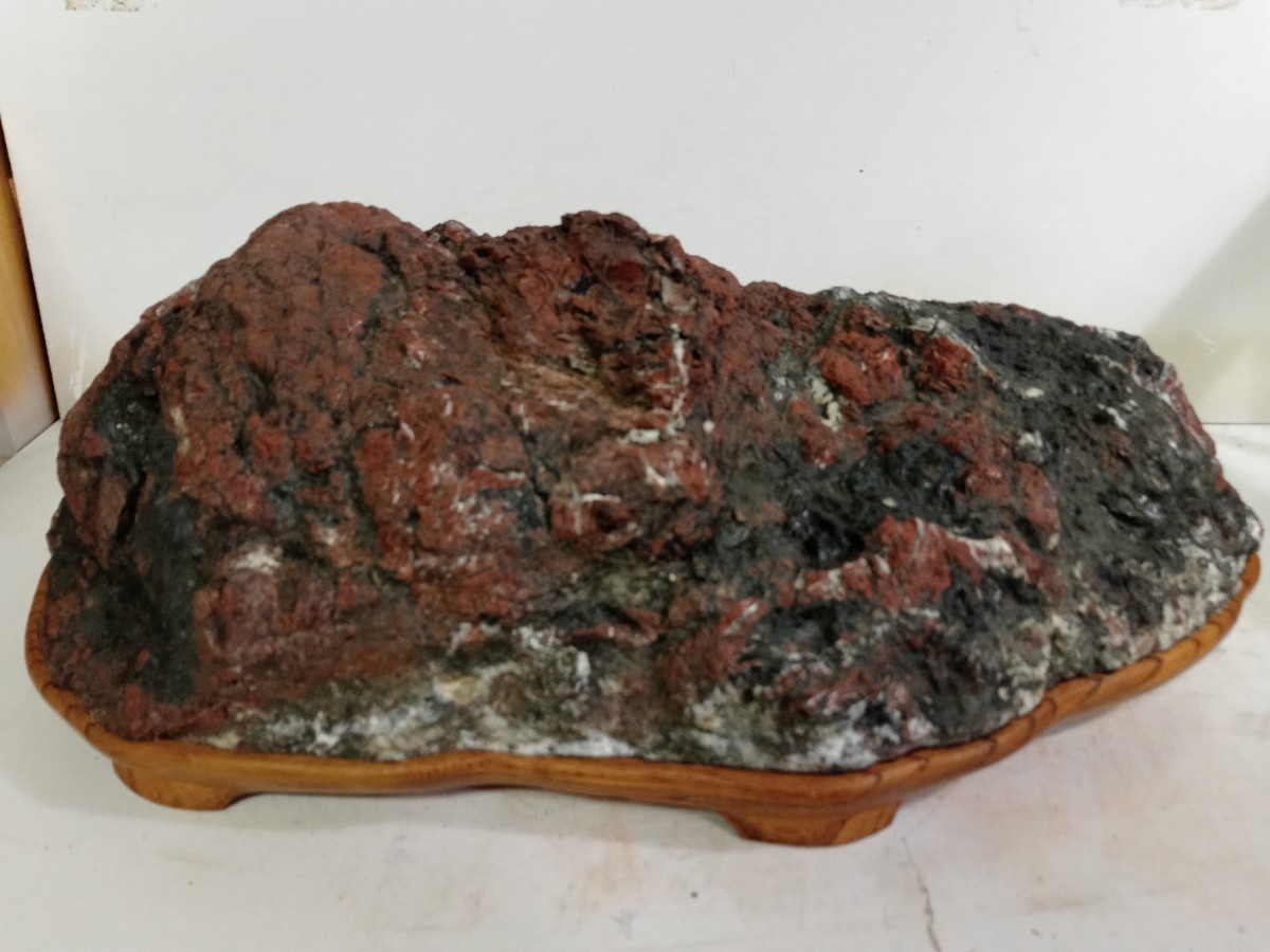  камень суйсеки Садо красный камень остров type . камень 15kg! оценка камень камень поддон камень 