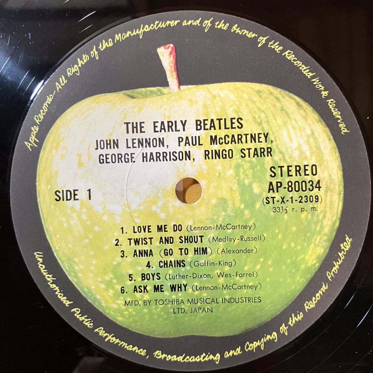 SALE 07H ザ・ビートルズ The Beatles / アーリー・ビートルズ The Early Beatles AP80034 LP レコード アナログ盤_画像2