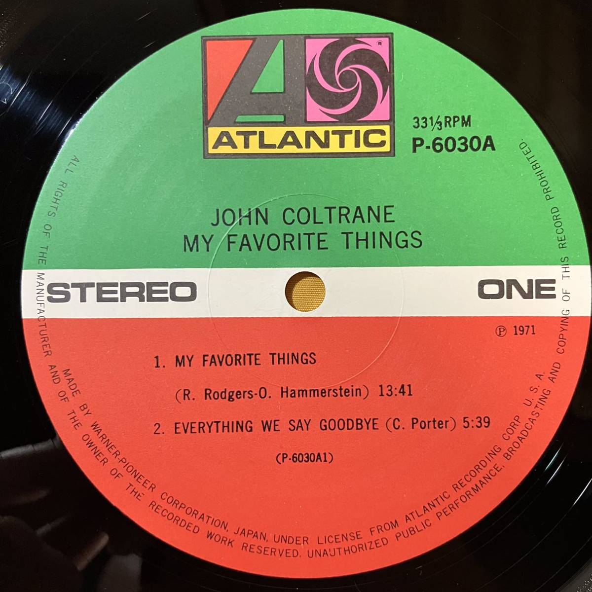 08H ジャズ ジョン・コルトレーン John Coltrane / マイ・フェイヴァ
