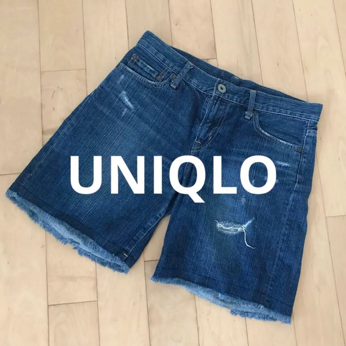 UNIQLO ユニクロ　レディースダメージショートパンツ