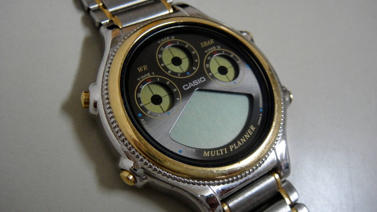 カシオ（CASIO）デジタル腕時計 マルチプランナー ヴィンテージデジタルモデル USED