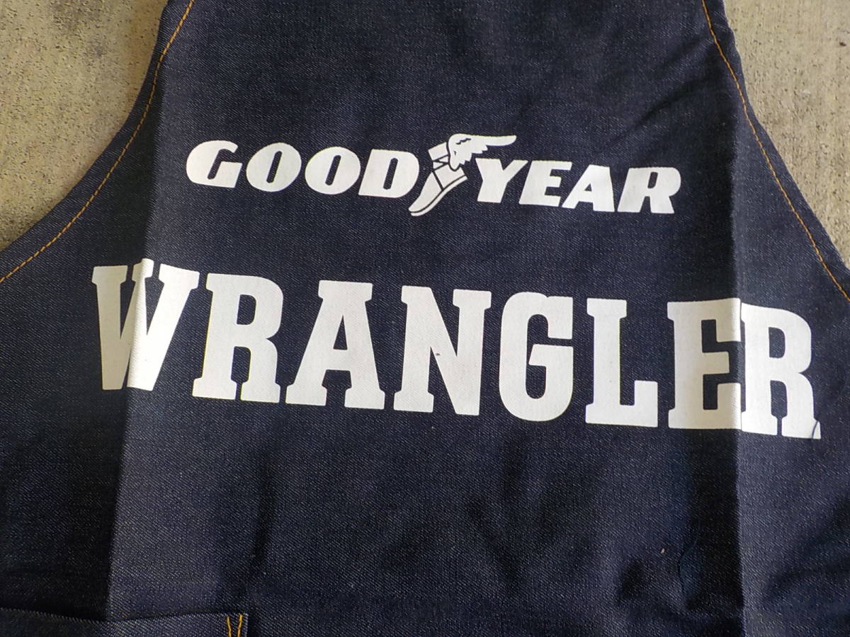  old car Goodyear Denim apron unused goods auto accessory 