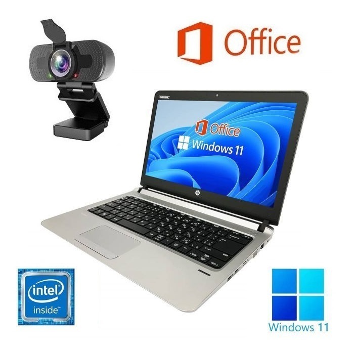 【高画質Webカメラセット】【サポート付き】HP 430G3 Windows11 大容量メモリー:8GB 大容量SSD:1TB 13.3型 Office 2019