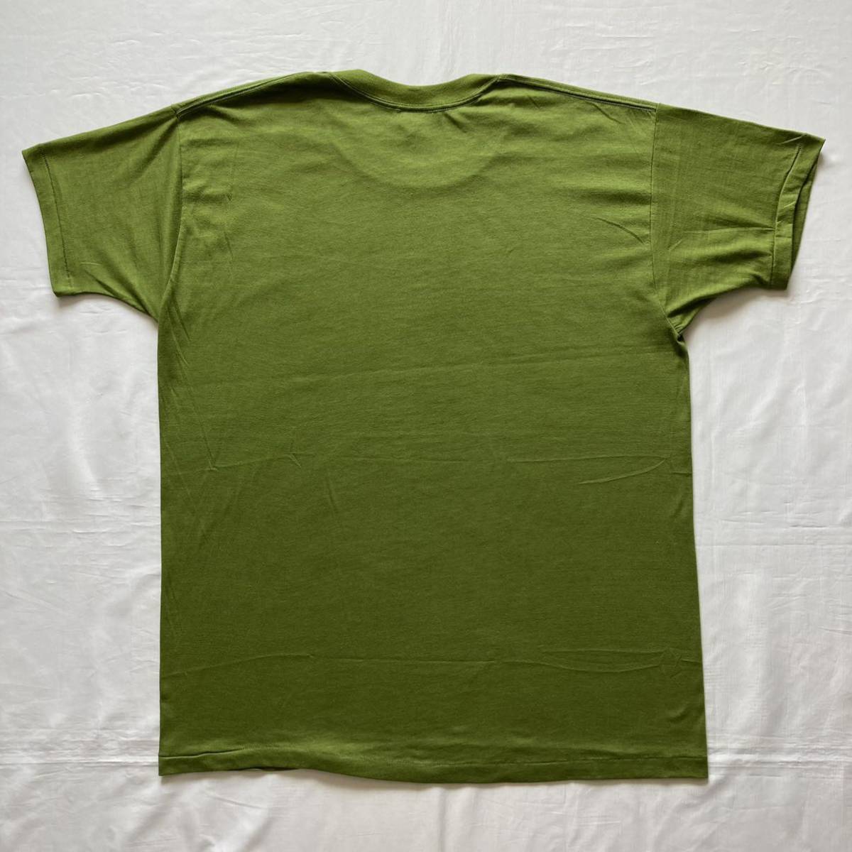 デッドストック deadstock レアカラー 抹茶 カーキ 貴重 60's70's グランツ GRANTS ビンテージ VINTAGE USA製 アメリカ製 半袖Tシャツ XLの画像5