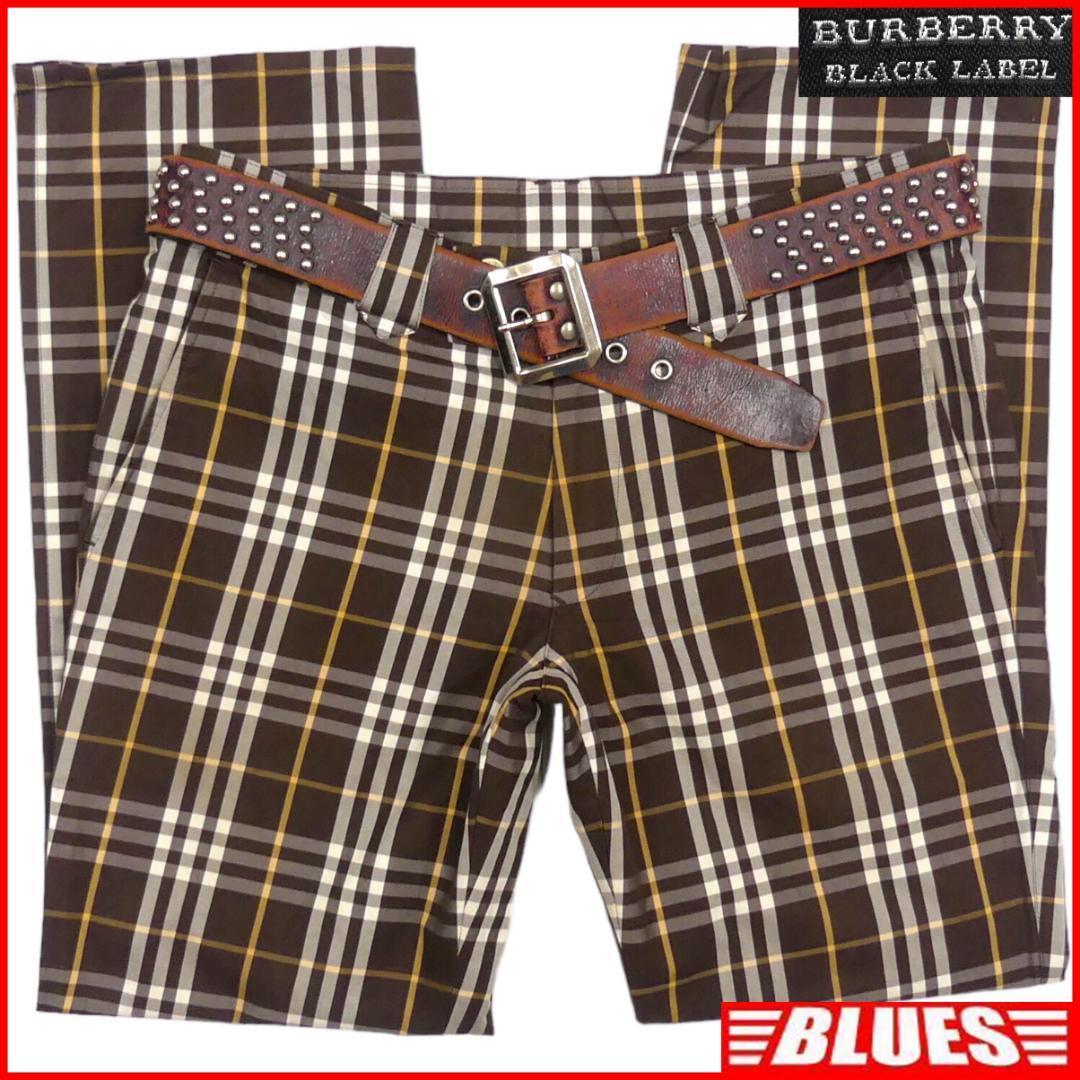 即決 BURBERRY BLACK LABE W32位 ノバチェックパンツ 廃盤 バーバリー