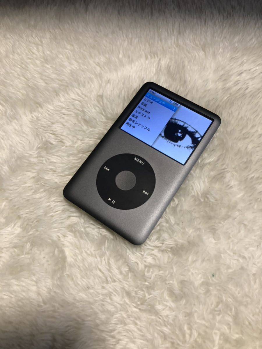 Apple iPod classic 第6世代 HDD80GBからSD128GBに変更 黒 ブラック-