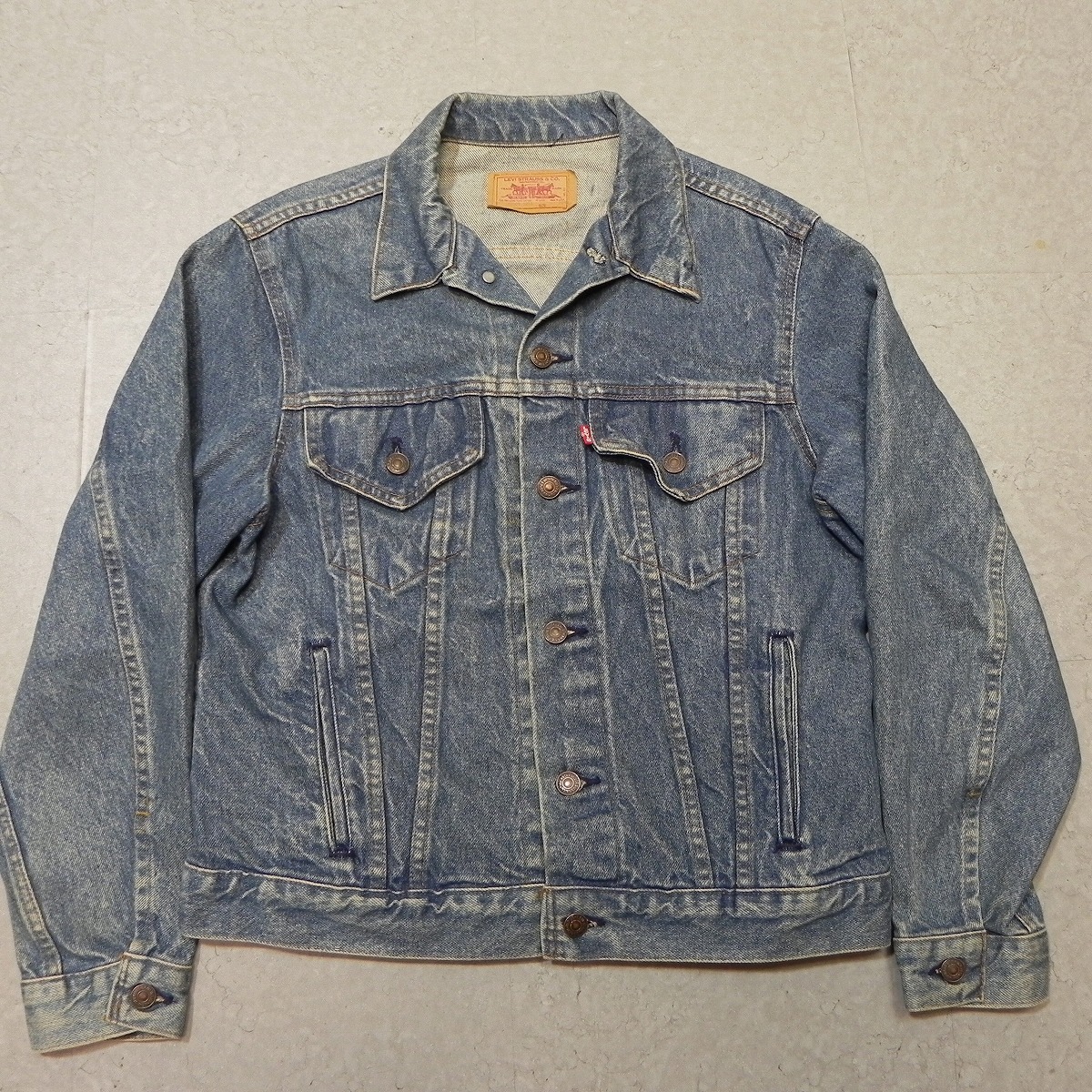 USA製 80's Levi's 70506-0214 40R リーバイス 古着 デニムジャケット トラッカージャケット Gジャン ビンテージ ★e_画像1