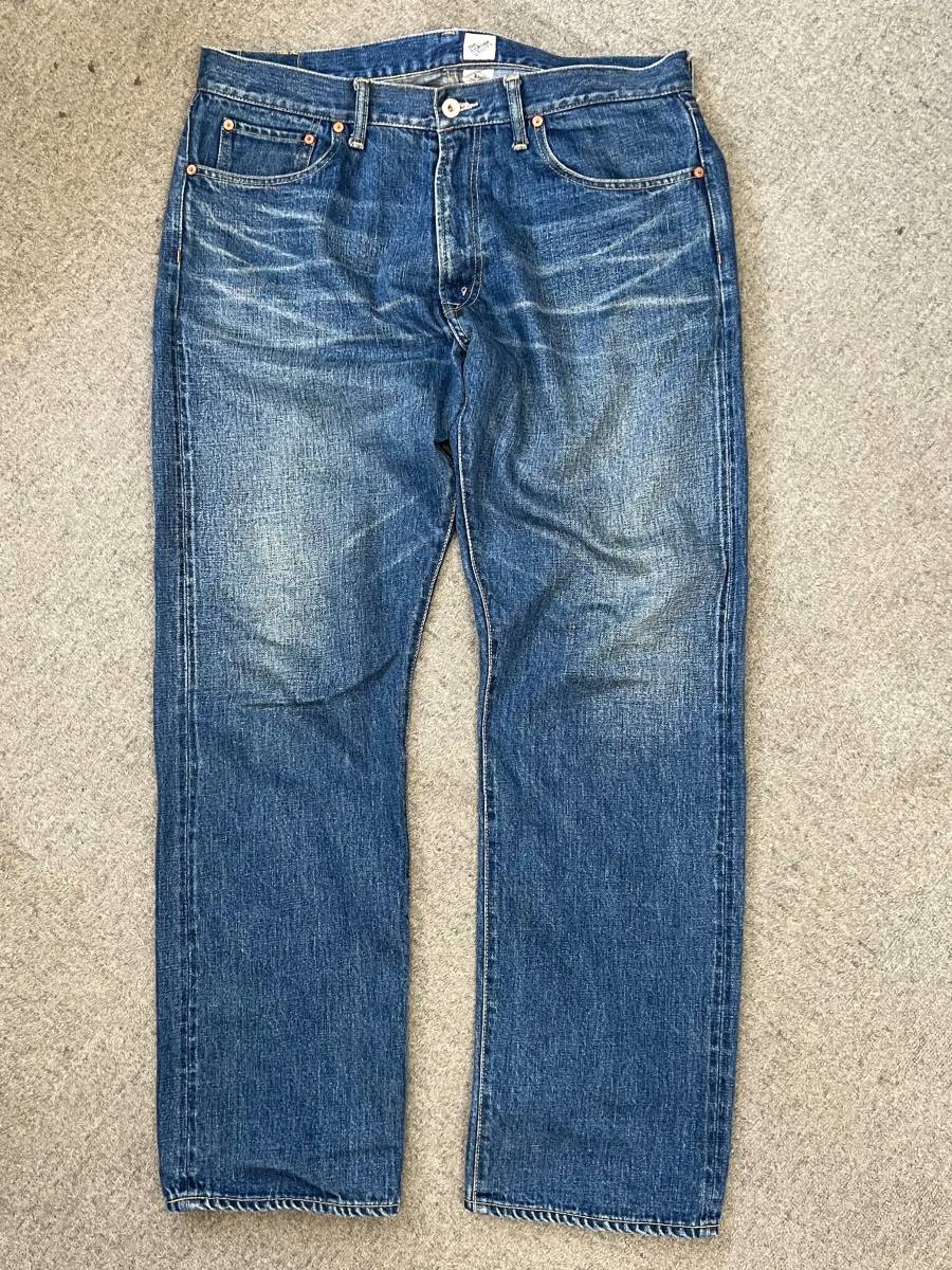 美品 CORONA コロナ W01 5POCKET 別注 加工デニム サイズXL 美品 CORONA コロナ W01 5POCKET 別注 加工デニム サイズXL
