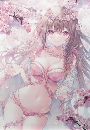 2024年のクリスマスの特別な衣装 みわべさくら 桜姫 B2タペストリー 未開封 タペストリー